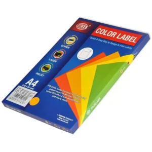 100-Sheets FIS A4 Color Label Fluorescent Orange