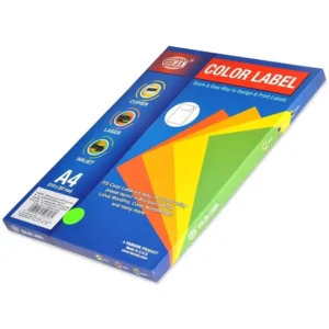 100-Sheets FIS A4 Color Label Fluorescent Green