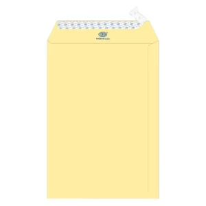 FIS Executive Laid Paper Envelopes Peel & Seal, Pack of 25 Pcs. Cream Color, C4 (324 x 229 mm) Size, 100 GSM