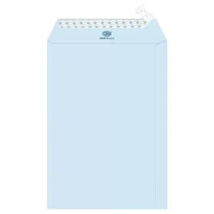 FIS Color Envelopes Peel & Seal, Pastel Colors, Pack of 50 Pcs. Blue Color, 10 x 7 Inch, 80 GSM