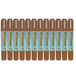 Artline 325T 2in1 Water Colour Markers 2.0mm-5.0mm, Pack of 12 Pcs, Brown Color, Acrylic Fibre Tip – ARMK325BR