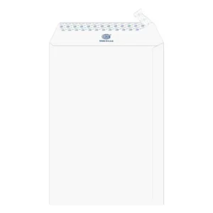 FIS Laid Paper Envelopes Peel & Seal, Pack of 50 Pcs. Moon Beam White Color, 10 x 7 Inch, 100 GSM