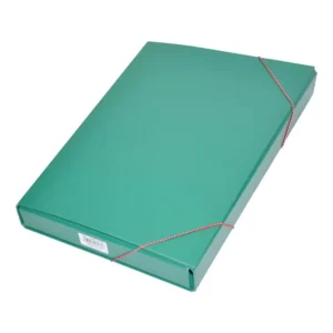 FIS PP Document Bag With Elastic Band, Green Color, F/S (210 x 330 mm) Size – FSBD1207GR