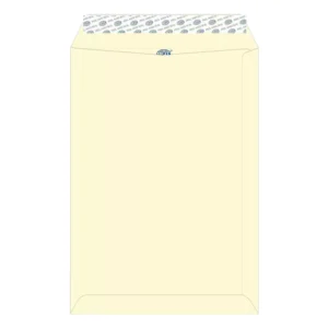 FIS Laid Paper Envelopes Peel & Seal, Pack of 50 Pcs. Camille Off White Color, C4 (324 x 229 mm), 100 GSM