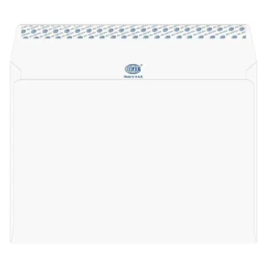FIS Laid Paper Envelopes Peel & Seal, Pack of 50 Pcs. Moon Beam White Color, C4 (229 x 324 mm), 100 GSM