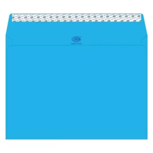 FIS Color Envelopes Peel & Seal, Neon Colors, Pack of 50 Pcs. Blue Color, C4 (229 x 324 mm), 80 GSM