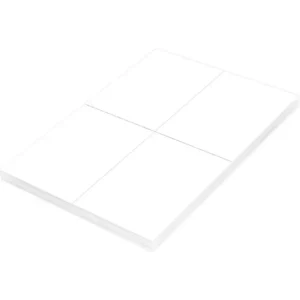 FIS Multipurpose Laser Labels, Colour White, Size 105X148.5mm (4 Stickers x 100 Sheet) A4 Size, E.U. Origin Material