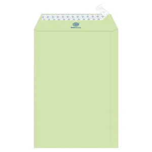 FIS Color Envelopes, Peel & Seal, Pastel Green Colors, Pack of 50 Pcs. 9 x 6 inch, 80 GSM