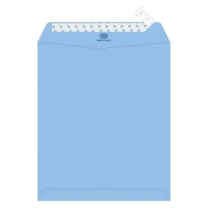 FIS Executive Laid Paper Envelopes Peel & Seal, Pack of 25 Pcs. Blue Color, 12 x 10 inch Size, 100 GSM