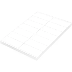FIS Multipurpose Laser Labels, Colour White, Size 105X41mm (14 Stickers x 100 Sheet) A4 Size, E.U. Origin Material