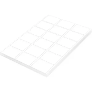 FIS Multipurpose Laser Labels, Colour White, Size 63.5X46.6mm (18 Stickers x 100 Sheet) A4 Size, E.U. Origin Material