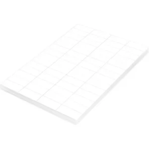FIS Multipurpose Laser Labels, Colour White, Size 52.5X21.2mm (56 Stickers x 100 Sheet) A4 Size, E.U. Origin Material