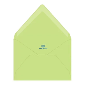 FIS Executive Envelope, Glued, Green Colors, Pack of 50 Pcs. 136 x 204 mm, 100 GSM