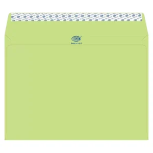 FIS Executive Laid Paper Envelopes Peel & Seal, Pack of 25 Pcs. Green Color, C4 (229 x 324 mm) Size, 100 GSM