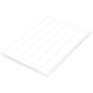 FIS Multipurpose Laser Labels, Colour White, Size 88.9X33.8mm (18 Stickers x 100 Sheet) A4 Size, E.U. Origin Material