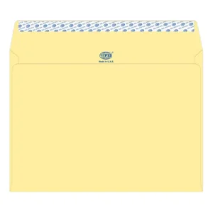 FIS Executive Laid Paper Envelopes Peel & Seal, Pack of 25 Pcs. Cream Color, C4 (229 x 324 mm) Size, 100 GSM