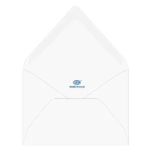 FIS Laid Paper Envelopes Glued, Pack of 25 Pcs. Moon Beam White Color, 136 x 204 mm Size, 100 GSM