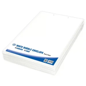 FIS White Bubble Envelopes, Peel and Seal, Pack 12 Pieces, 270X360 mm Size