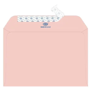 FIS Executive Envelope Peel & Seal, Pack of 50 Pcs. Pink Colors, C5 (162 x 229 mm), 100 GSM