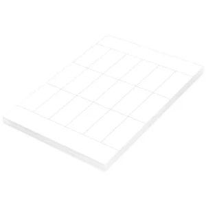 FIS Multipurpose Laser Labels, Colour White, Size 75X35mm (18 Stickers x 100 Sheet) A4 Size, E.U. Origin Material