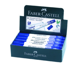 FC WHITEBOARD MARKER CHISEL BOX OF 10PC BLUE