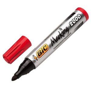 Bic 2000 Permanent Marker Red (F)