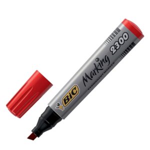 Bic 2300 Permanent Marker Red (B)