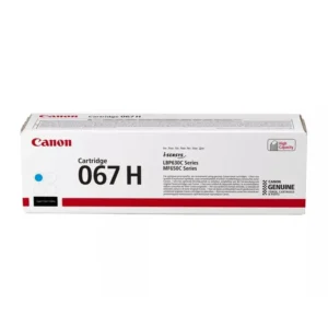 Canon 067H Original Toner Cartridge for i-SENSYS LBP631Cw, LBP633Cdw, MF651Cw, MF655Cdw, MF657Cdw, MF651Cw, MF655Cw, MF657Cw – Cyan