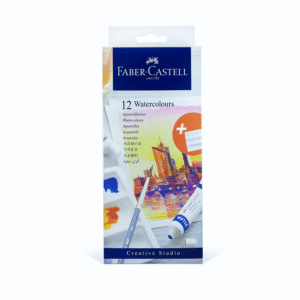 FABER-CASTELL  WATER COLORS SET OF 12 X 9ML TUBES IN A CARDBOARD PACK