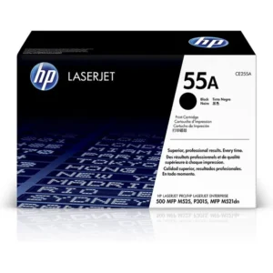 HP 55A Original Toner Cartridge for HP LaserJet Enterprise P3015dn, P3015n, P3015d, P3015x, 500 MFP M525f, 500 MFP M525dn, Pro MFP M521dn, Flow MFP M525c Printer – Black