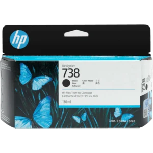 HP 738 (130ml) DesignJet Original Ink Cartridge – Matte Black