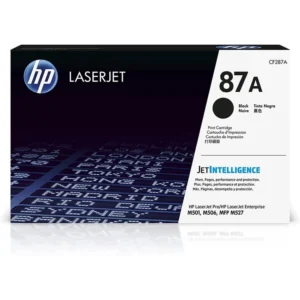 HP 87A Original Toner Cartridge for HP LaserJet Enterprise M506dh, M506dn, M506n, M506x, Flow MFP M527c, M527z, M527dn, M527f, M501dn, Pro M501dn, M501n Printers