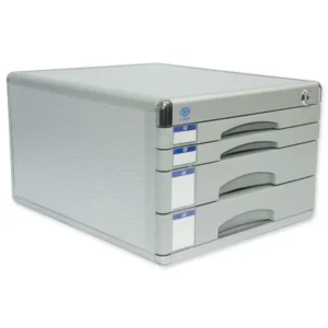 FIS Aluminium File Cabinet With key, 4 Drawers, 300 x 360 x 205 mm – FSOTW-A6648