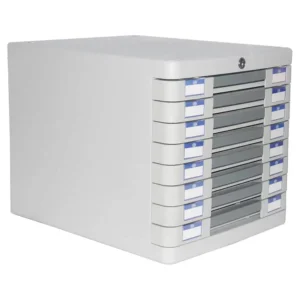 FIS File Cabinet 8-Drawers with Key Grey – FSOTUS-23BK