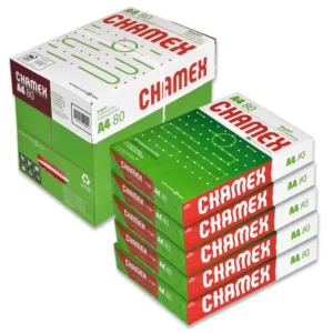 Chamex A4 Photocopy Paper, 500 Sheets with 5 Pieces, 80 GSM White C5PWCHA4