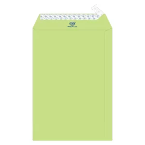 FIS Executive Laid Paper Envelopes Peel & Seal, Pack of 25 Pcs. Green Color, C4 (324 x 229 mm) Size, 100 GSM – FSEE1027PGRB25