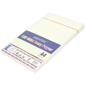 FIS “Executive” Ivory Paper, Size A4 (210x297mm), 120 GSM, 100 Sheets, Ivory Color, Suitable for Inkjet, Laser, Copier – FSPAA4FP120IV