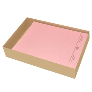 FIS Square Cut Folders Without Fastener Pink Color, Pack of 50 Pcs, 320 gsm, A4 Size – FSFF9A4PI