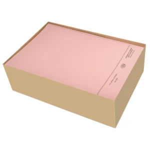 FIS Square Cut Folders With 8 cm Fastener Pink Color, Pack of 50 Pcs, 320 gsm, F/S (210 x 330 mm) Size – FSFF7FPI