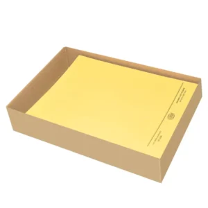 FIS Square Cut Folders Without Fastener Yellow Color, Pack of 50 Pcs, 320 gsm, A4 Size – FSFF9A4YL