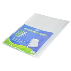 FIS Re Inforcement Pockets, 100 Sheets, A4 Size, Thickness 0.045mm – FSRP035A450N