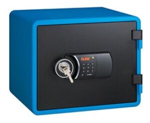 Eagle YESM-020K (BL) Fire Resistant Safe, Digital & Key Lock, Blue