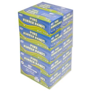 10 Boxes FIS Pure Rubber Bands, Size 19 Yellow – FSRB19