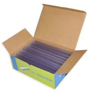 100-Piece FIS Plastic Sliding Bar Clear 15mm, 150-Sheets Capacity – FSPG15-CL