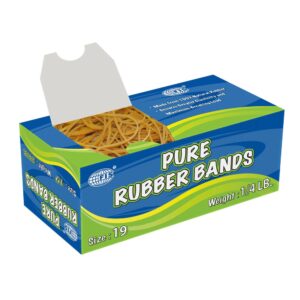 FIS Pure Rubber Bands 19 Size, 1/4 LB – FSRB19