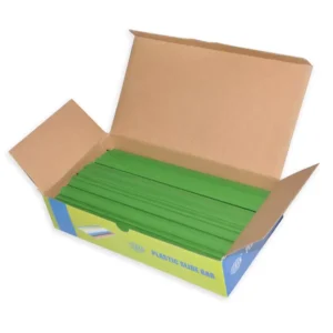 100-Piece FIS Plastic Sliding Bar Green 6mm, 60-Sheets Capacity – FSPG06-GR