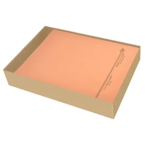 100-Piece FIS Square Cut Folders Without Fastener, Kendal Manila, Orange Color, 225gsm A4 Size – FSFF9A4KOR