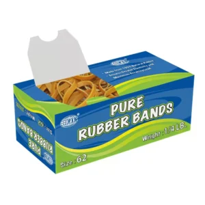 FIS Pure Rubber Bands 62 Size, 1/4 LB – FSRB62
