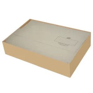 FIS Document Wallets Grey Color, Pack of 50 Pcs, 320 gsm, F/S (210 x 330 mm) Size – FSFF8GY