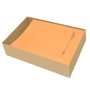 100-Piece FIS Square Cut Folders Without Fastener Orange Color, 250gsm A4 Size – FSFF9OR03